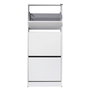 Hanah Home Zapatero Blanco con 3 Cajones